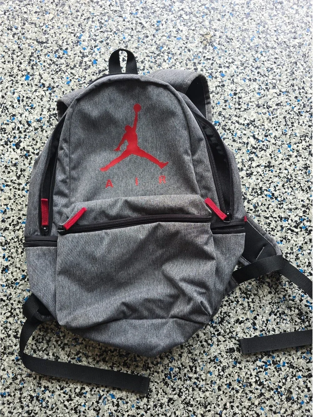 Nike Air Jordan Backpack Bag Laptop Gray